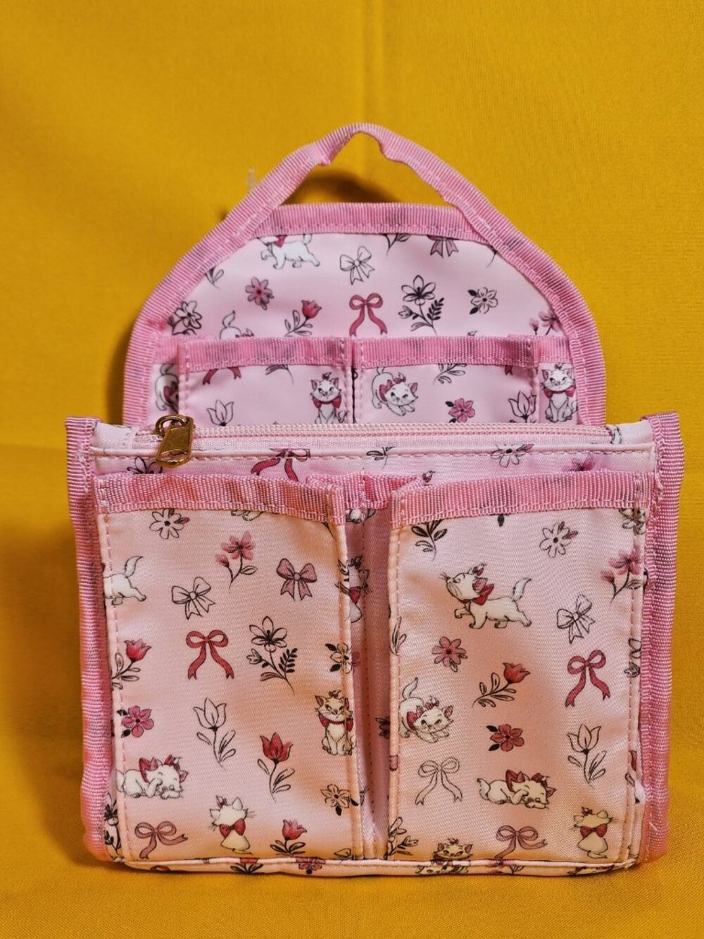 Disney the Aristocats Marie Pink Bow Cat Mini Backpack Organizer Insert NEW